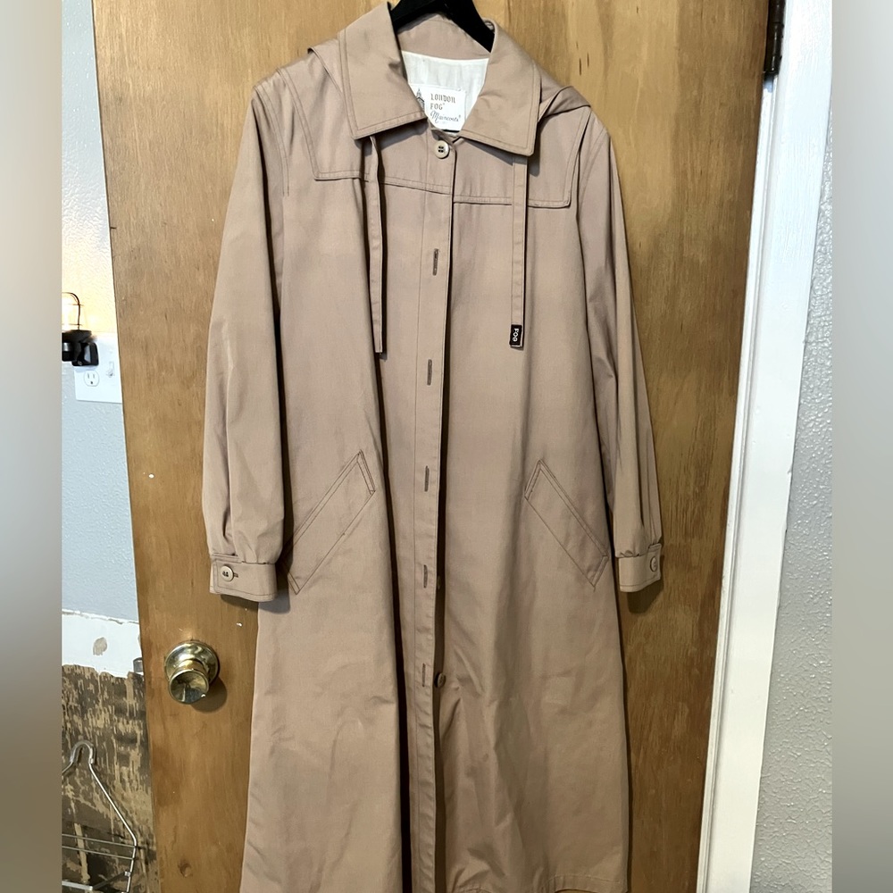 London Fog blush trench coat